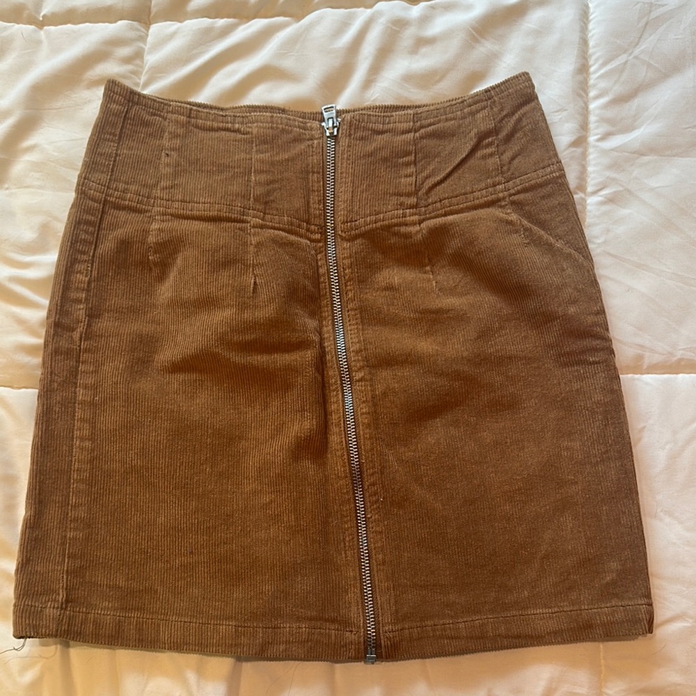 Wild Fable Brown Mini Pencil Skirt for Casual Work